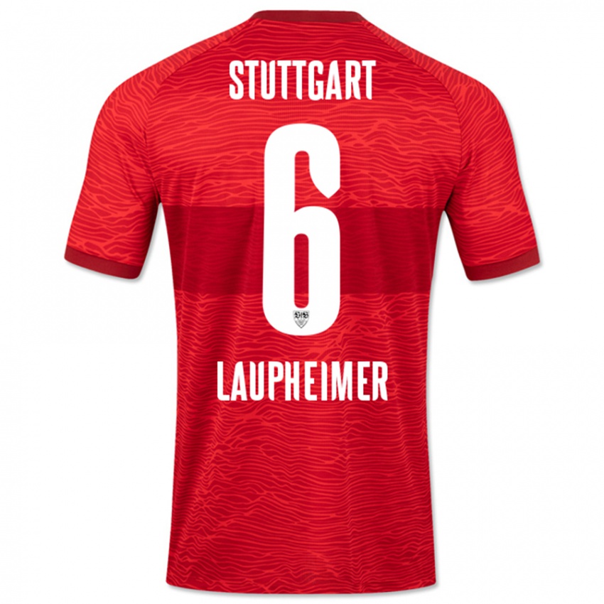 Hombre Camiseta Lukas Laupheimer #6 Rojo 2ª Equipación 2023/24 La Camisa Argentina