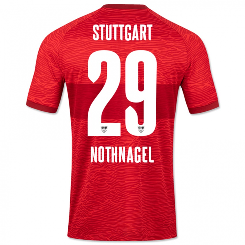 Hombre Camiseta Dominik Nothnagel #29 Rojo 2ª Equipación 2023/24 La Camisa Argentina