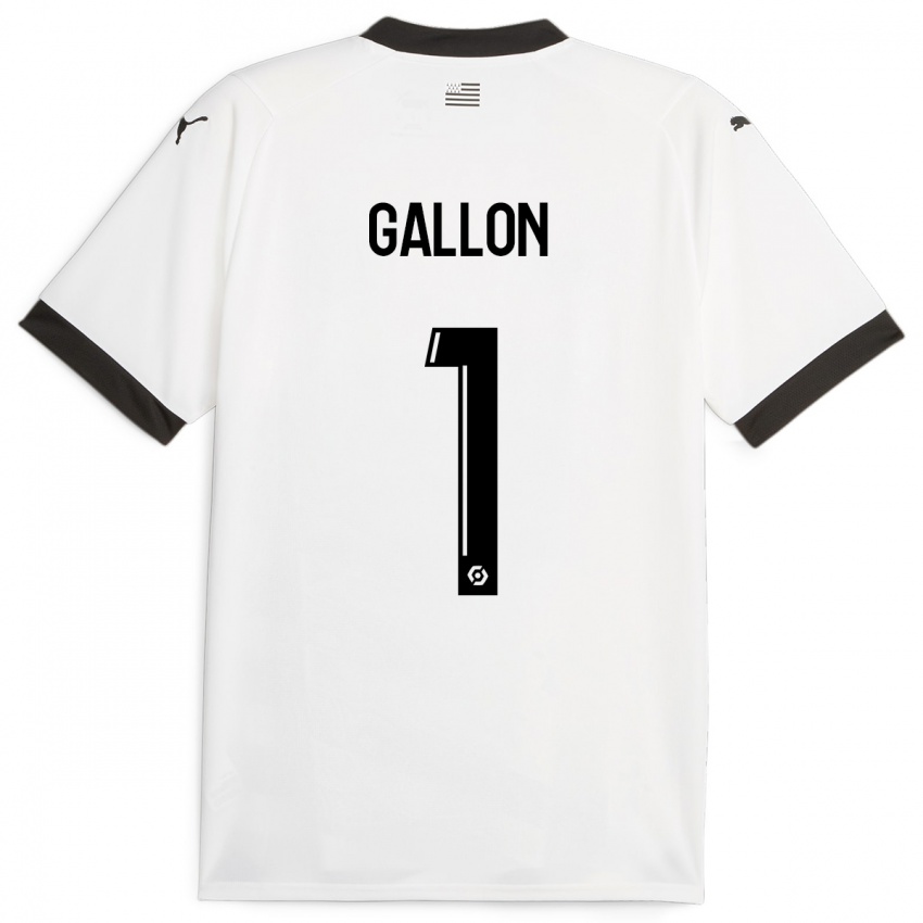 Hombre Camiseta Gauthier Gallon #1 Blanco 2ª Equipación 2023/24 La Camisa Argentina