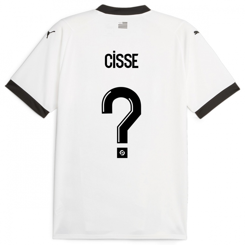 Hombre Camiseta Djaoui Cissé #0 Blanco 2ª Equipación 2023/24 La Camisa Argentina