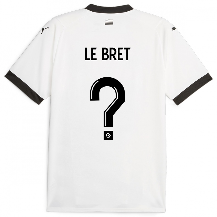 Hombre Camiseta Noah Le Bret #0 Blanco 2ª Equipación 2023/24 La Camisa Argentina