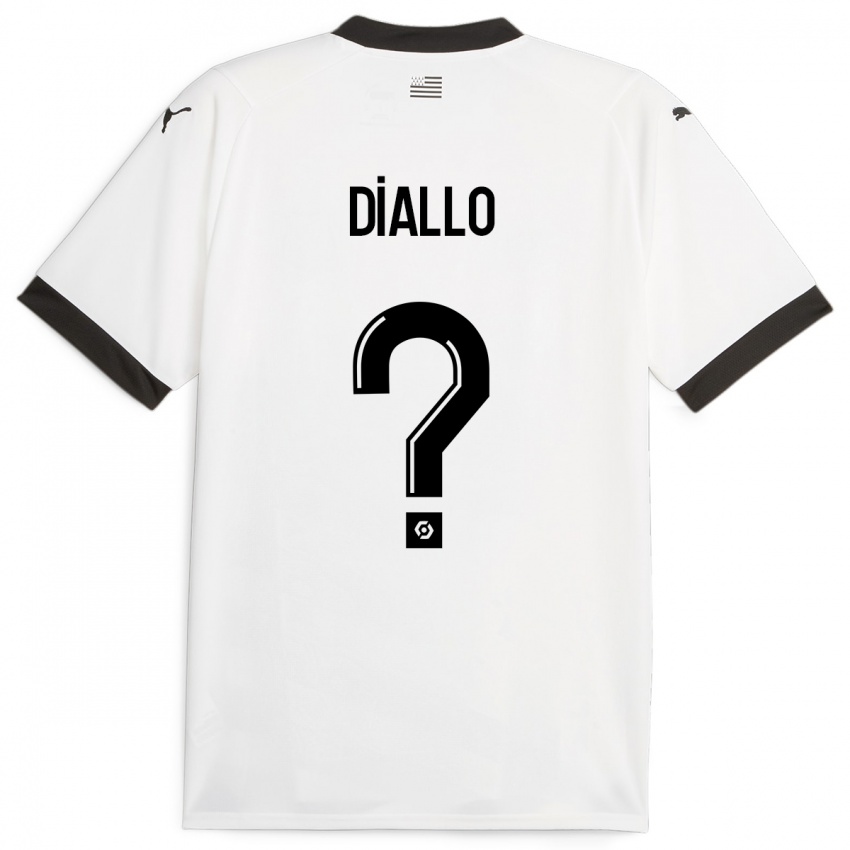 Hombre Camiseta Amadou Diallo #0 Blanco 2ª Equipación 2023/24 La Camisa Argentina