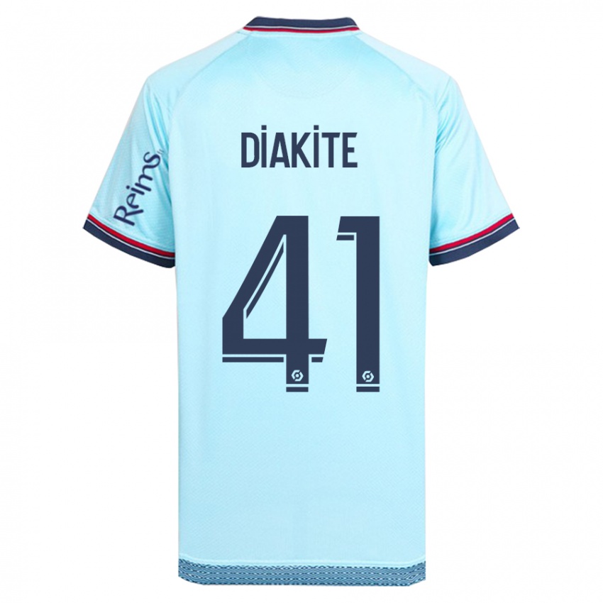 Hombre Camiseta Ibrahim Diakité #41 Cielo Azul 2ª Equipación 2023/24 La Camisa Argentina