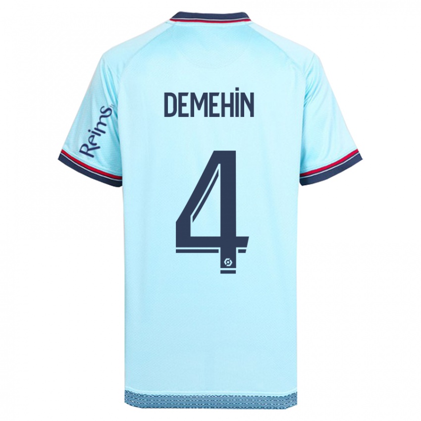 Hombre Camiseta Blessing Demehin #4 Cielo Azul 2ª Equipación 2023/24 La Camisa Argentina