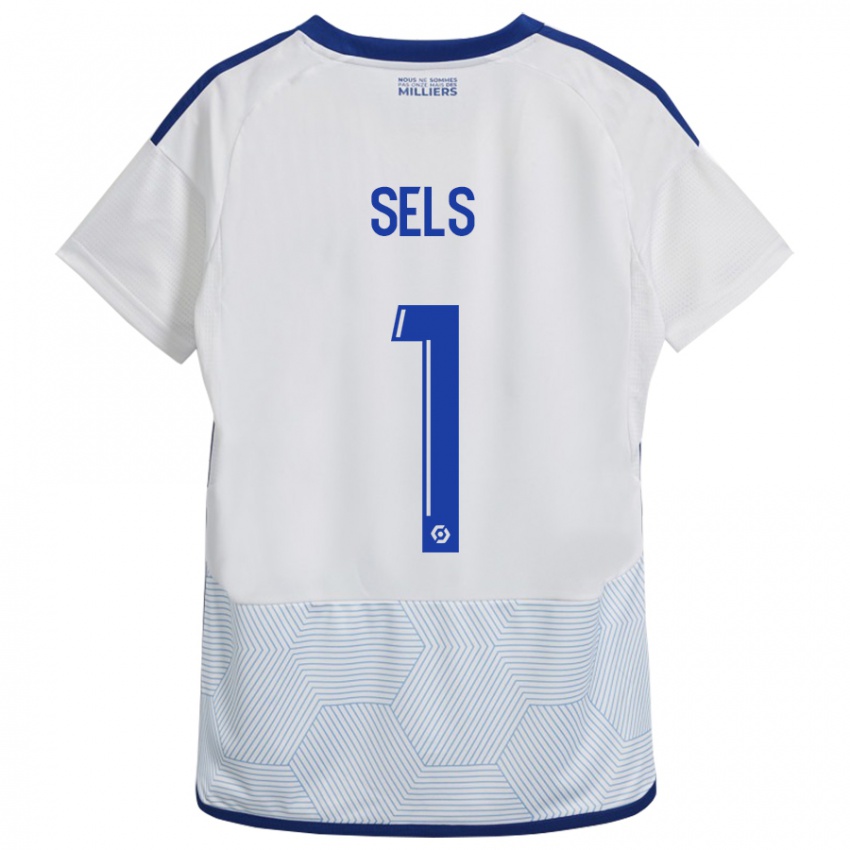 Hombre Camiseta Matz Sels #1 Blanco 2ª Equipación 2023/24 La Camisa Argentina