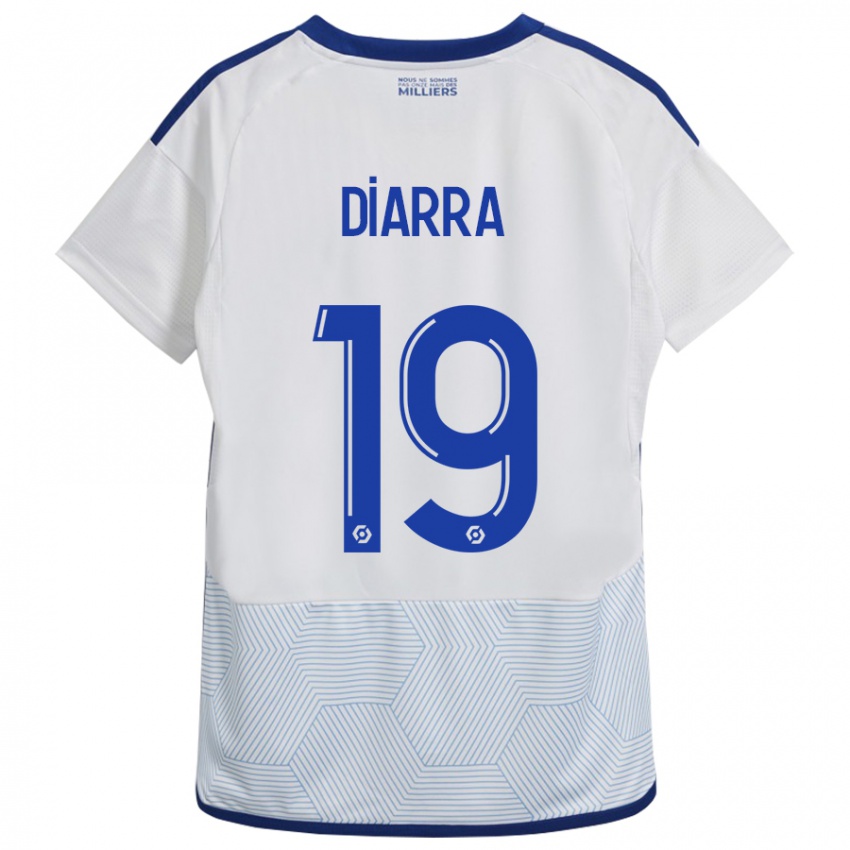 Hombre Camiseta Habib Diarra #19 Blanco 2ª Equipación 2023/24 La Camisa Argentina