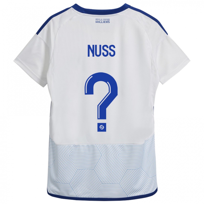 Hombre Camiseta Antoine Nuss #0 Blanco 2ª Equipación 2023/24 La Camisa Argentina