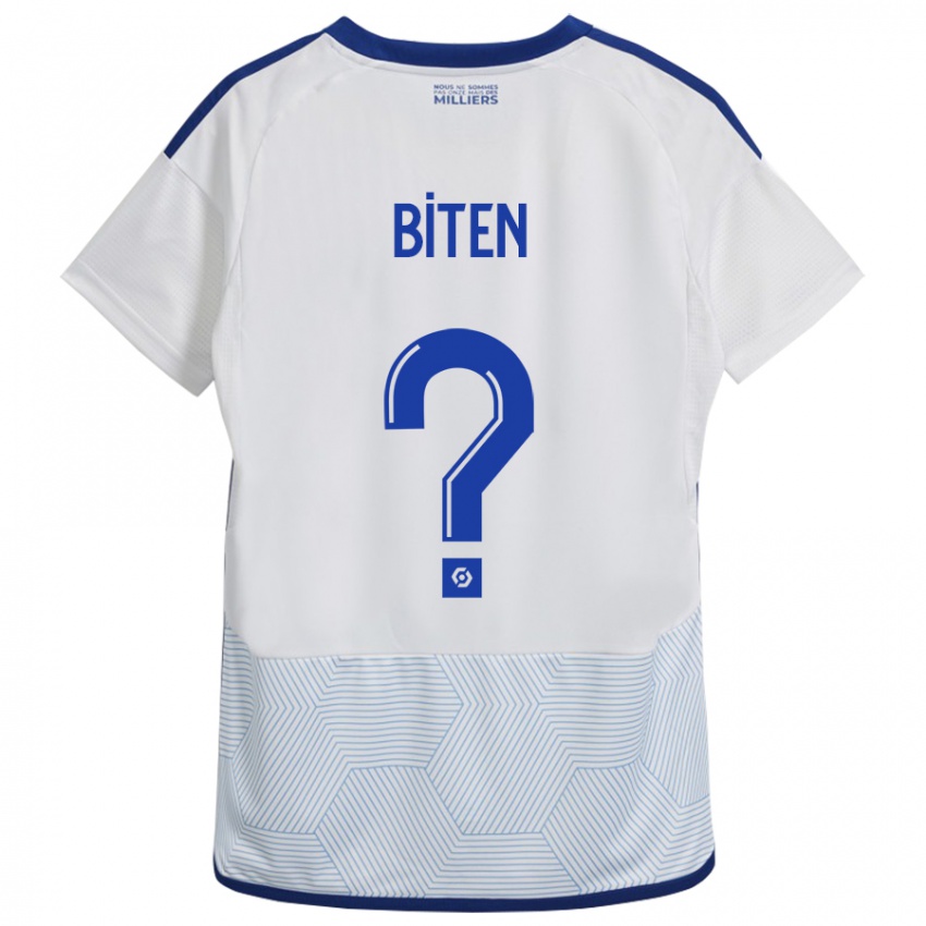 Hombre Camiseta Clancy Valère Biten #0 Blanco 2ª Equipación 2023/24 La Camisa Argentina