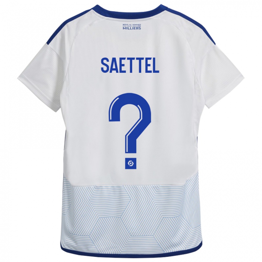 Hombre Camiseta Tom Saettel #0 Blanco 2ª Equipación 2023/24 La Camisa Argentina