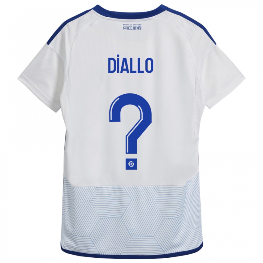 Hombre Camiseta Tidiane Diallo #0 Blanco 2ª Equipación 2023/24 La Camisa Argentina