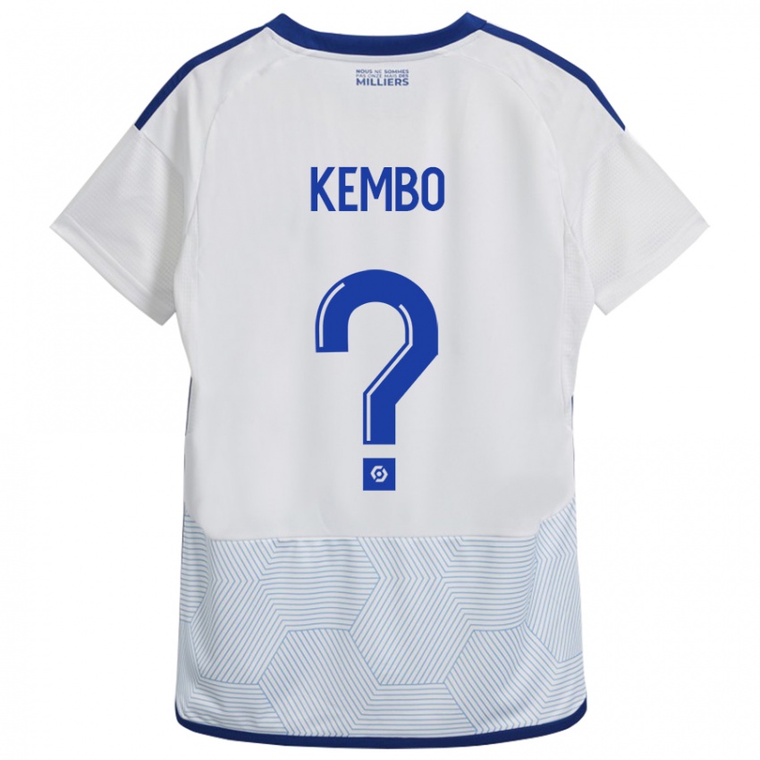 Hombre Camiseta Driss Kembo #0 Blanco 2ª Equipación 2023/24 La Camisa Argentina