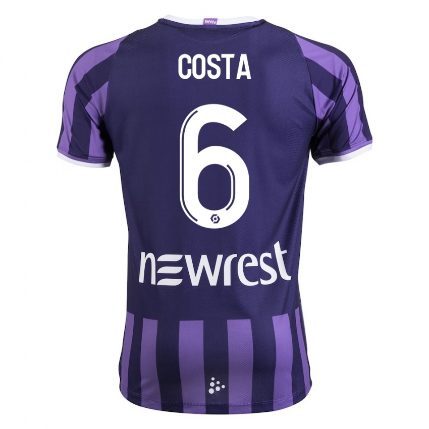 Hombre Camiseta Logan Costa #6 Morado 2ª Equipación 2023/24 La Camisa Argentina