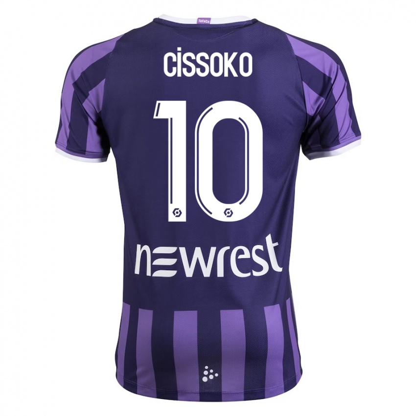 Hombre Camiseta Ibrahim Cissoko #10 Morado 2ª Equipación 2023/24 La Camisa Argentina