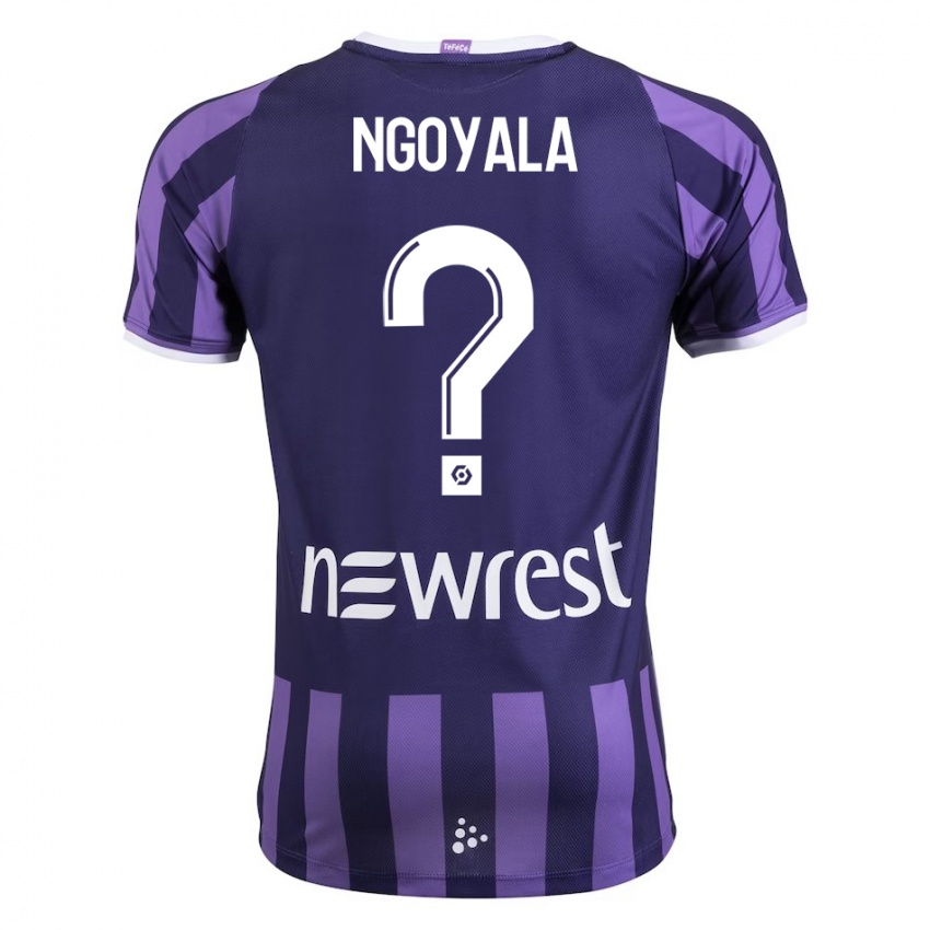 Hombre Camiseta Frédéric Efuele Ngoyala #0 Morado 2ª Equipación 2023/24 La Camisa Argentina