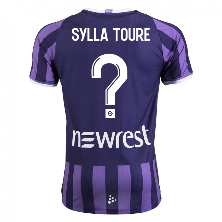 Hombre Camiseta Ismael Sylla Touré #0 Morado 2ª Equipación 2023/24 La Camisa Argentina