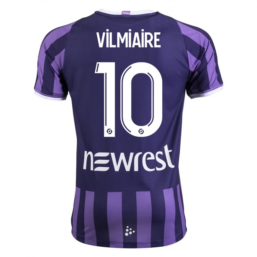 Hombre Camiseta Kelly Vilmiaire #10 Morado 2ª Equipación 2023/24 La Camisa Argentina