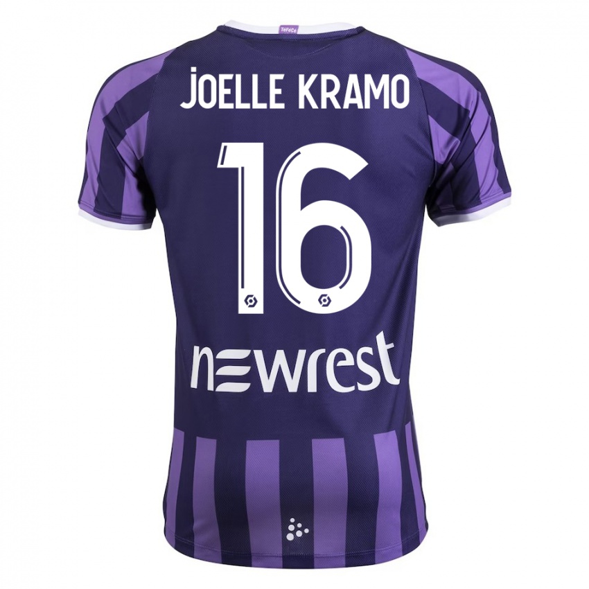Hombre Camiseta Marie Joelle Kramo #16 Morado 2ª Equipación 2023/24 La Camisa Argentina