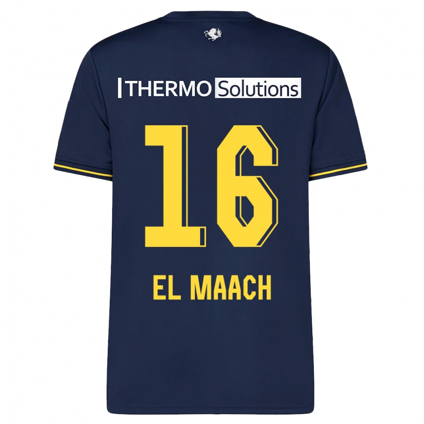 Hombre Camiseta Issam El Maach #16 Armada 2ª Equipación 2023/24 La Camisa Argentina