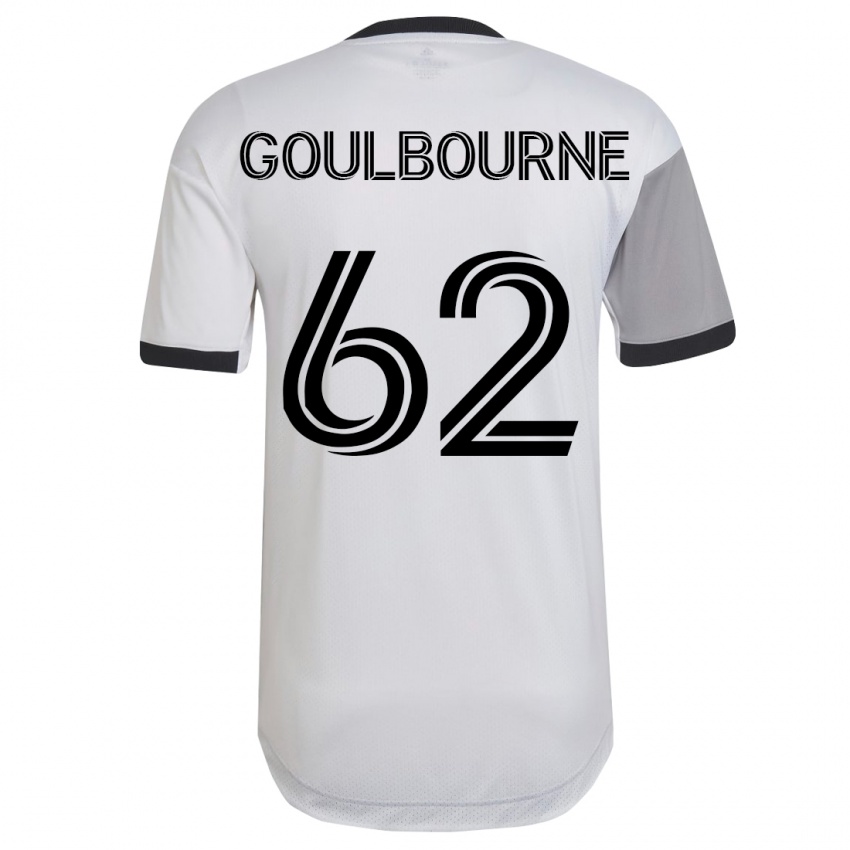 Hombre Camiseta Rohan Goulbourne #62 Blanco 2ª Equipación 2023/24 La Camisa Argentina