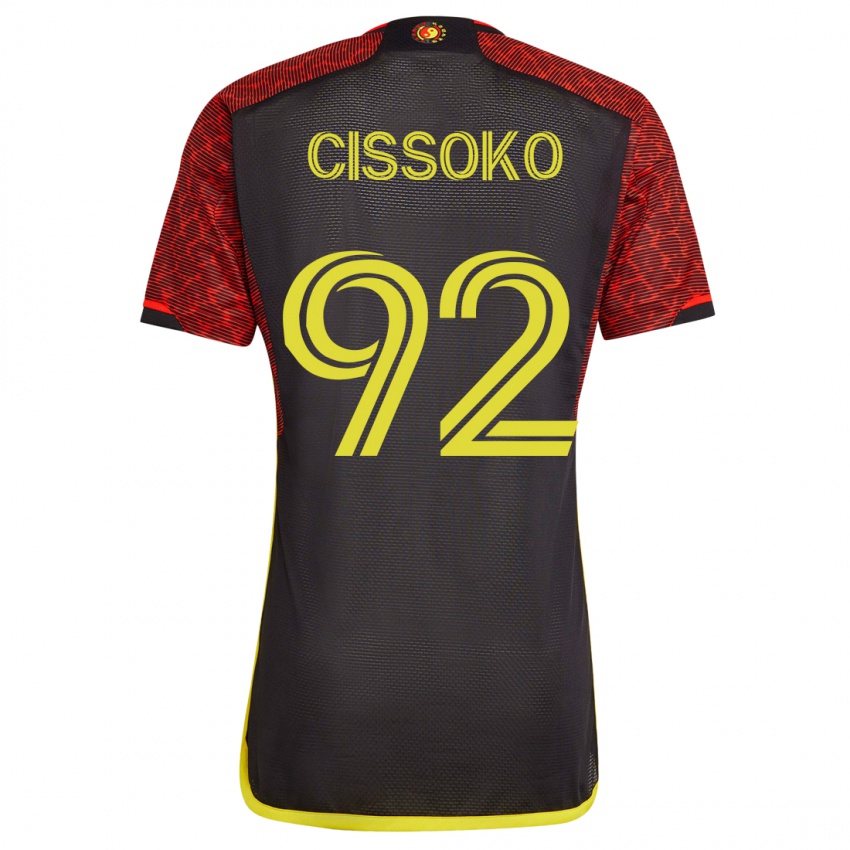 Hombre Camiseta Abdoulaye Cissoko #92 Naranja 2ª Equipación 2023/24 La Camisa Argentina