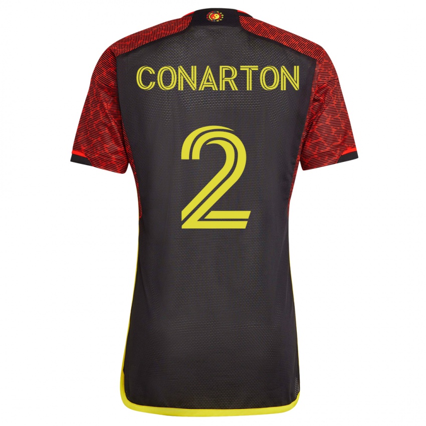Hombre Camiseta Alyssa Conarton #2 Naranja 2ª Equipación 2023/24 La Camisa Argentina