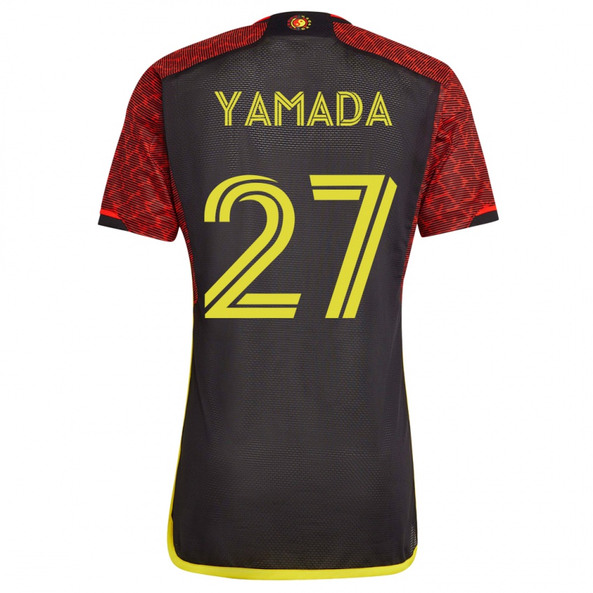 Hombre Camiseta Hikari Yamada #27 Naranja 2ª Equipación 2023/24 La Camisa Argentina