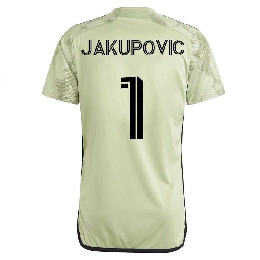 Hombre Camiseta Eldin Jakupovic #1 Verde 2ª Equipación 2023/24 La Camisa Argentina