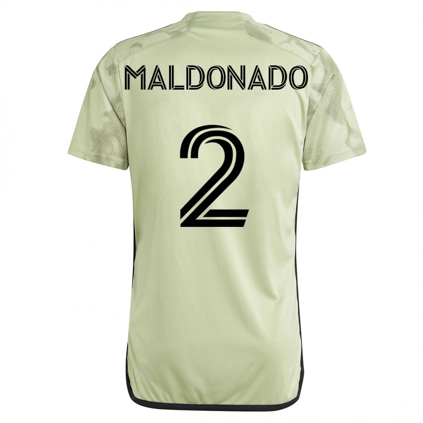 Hombre Camiseta Denil Maldonado #2 Verde 2ª Equipación 2023/24 La Camisa Argentina