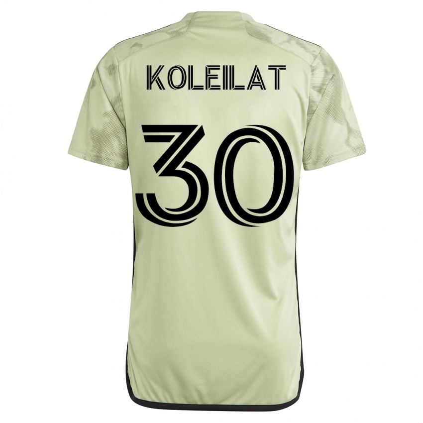 Hombre Camiseta Jassem Koleilat #30 Verde 2ª Equipación 2023/24 La Camisa Argentina
