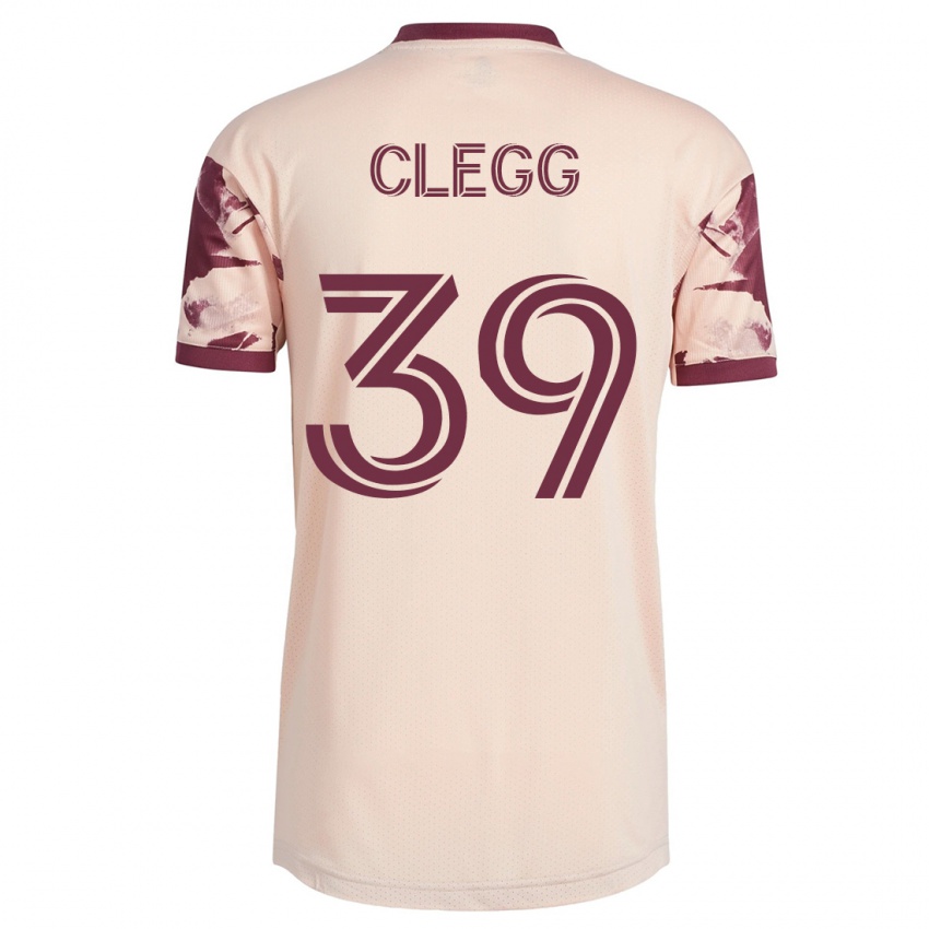 Hombre Camiseta Tyler Clegg #39 Blanquecino 2ª Equipación 2023/24 La Camisa Argentina