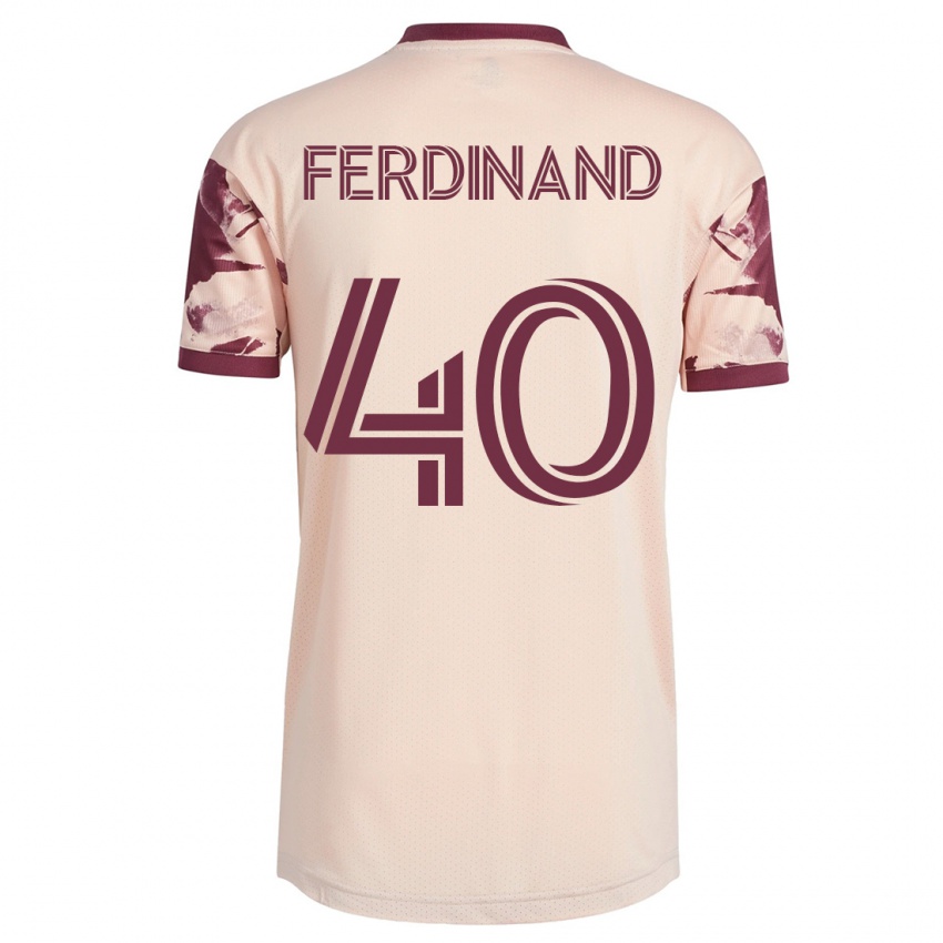 Hombre Camiseta Keesean Ferdinand #40 Blanquecino 2ª Equipación 2023/24 La Camisa Argentina
