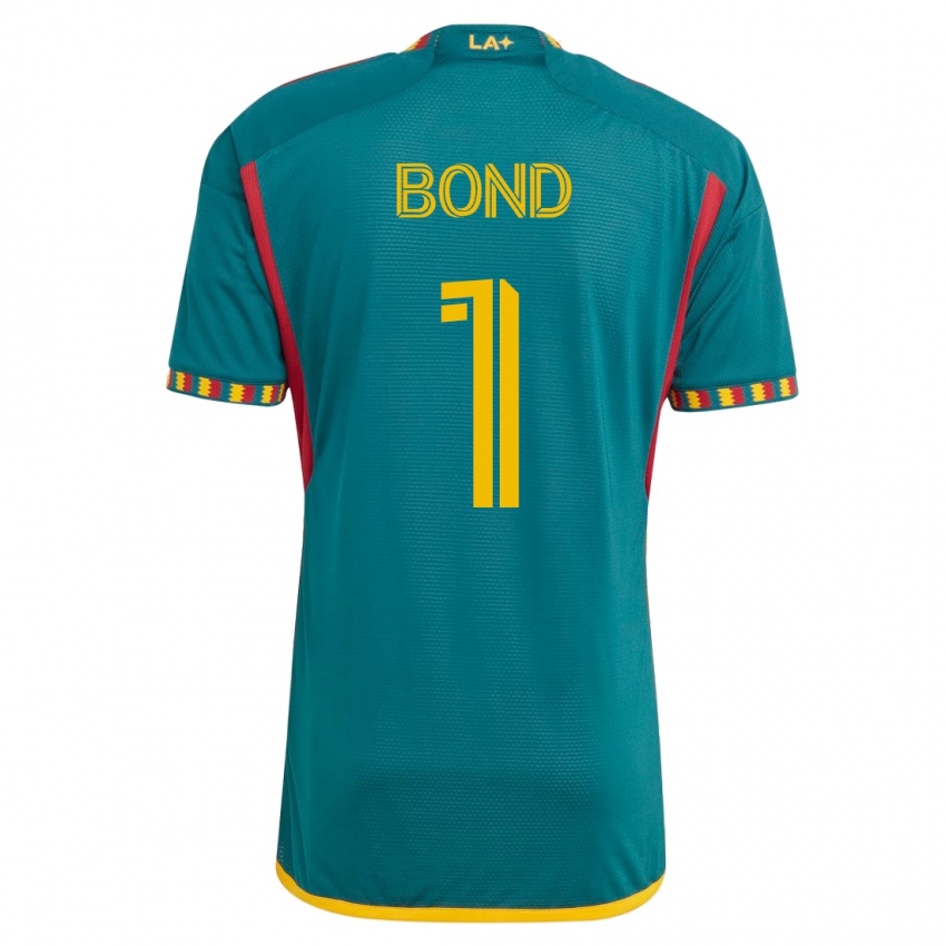 Hombre Camiseta Jonathan Bond #1 Verde 2ª Equipación 2023/24 La Camisa Argentina