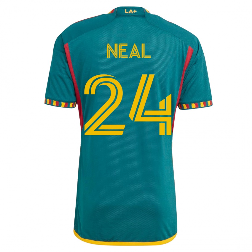 Hombre Camiseta Jalen Neal #24 Verde 2ª Equipación 2023/24 La Camisa Argentina