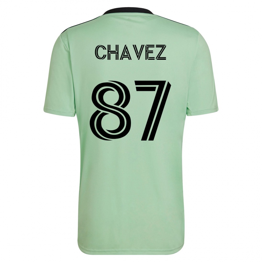 Hombre Camiseta Alfonso Ocampo-Chávez #87 Verde Claro 2ª Equipación 2023/24 La Camisa Argentina