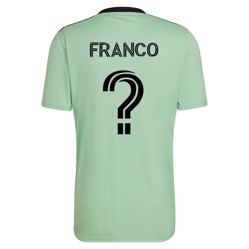 Hombre Camiseta Jordan Franco #0 Verde Claro 2ª Equipación 2023/24 La Camisa Argentina