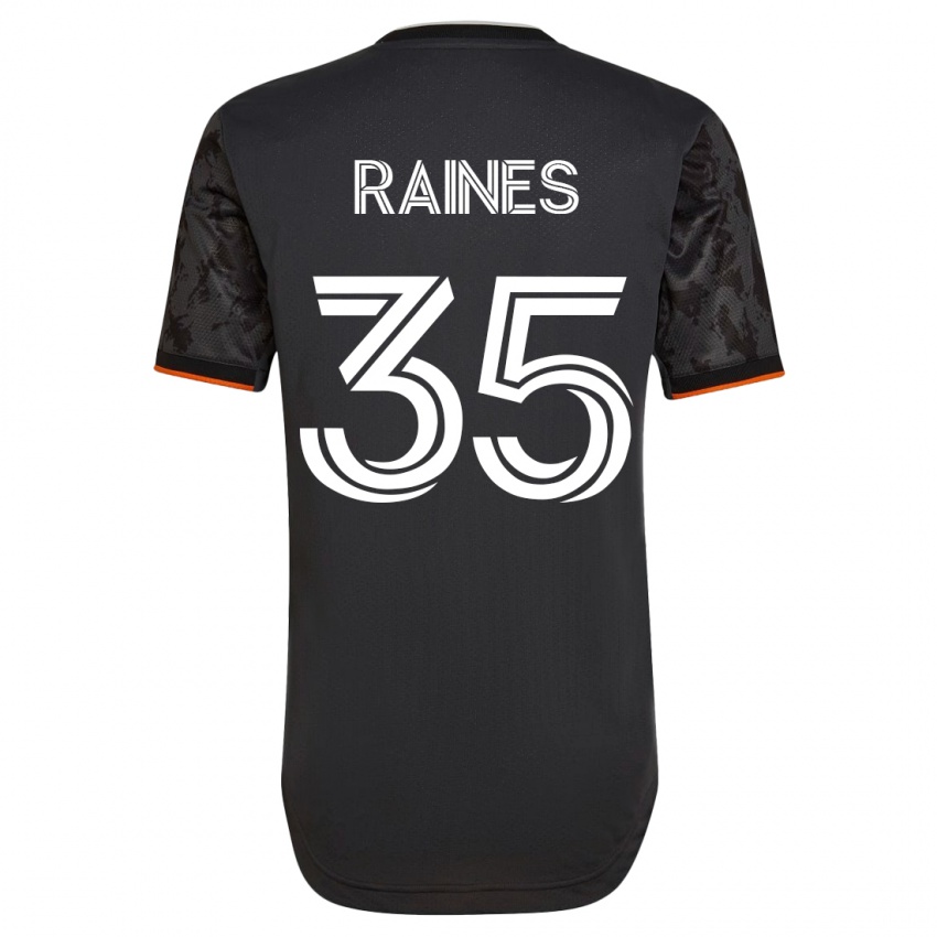 Hombre Camiseta Brooklyn Raines #35 Negro 2ª Equipación 2023/24 La Camisa Argentina