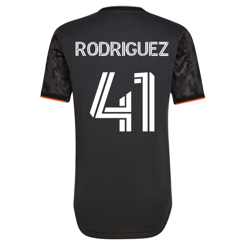 Hombre Camiseta Sebastian Rodriguez #41 Negro 2ª Equipación 2023/24 La Camisa Argentina