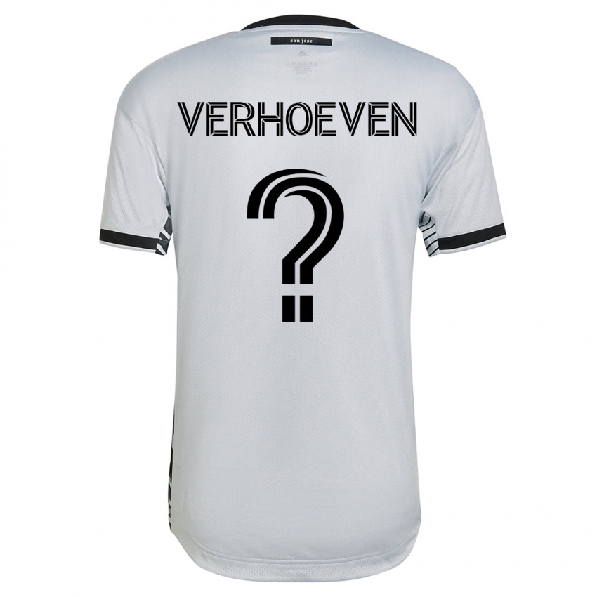 Hombre Camiseta Oscar Verhoeven #0 Blanco 2ª Equipación 2023/24 La Camisa Argentina
