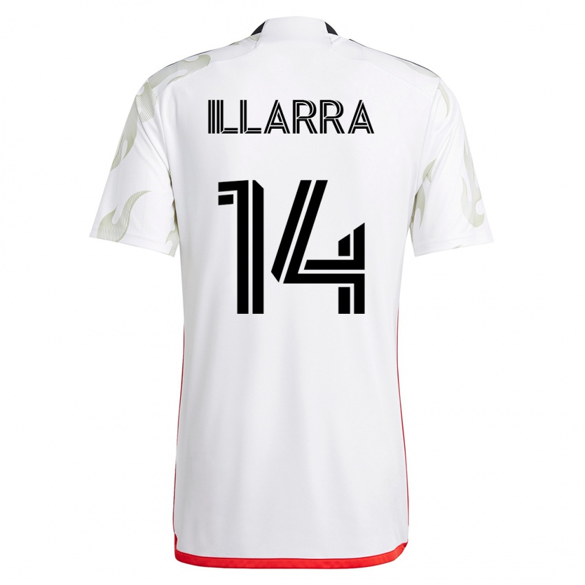 Hombre Camiseta Asier Illarramendi #14 Blanco 2ª Equipación 2023/24 La Camisa Argentina