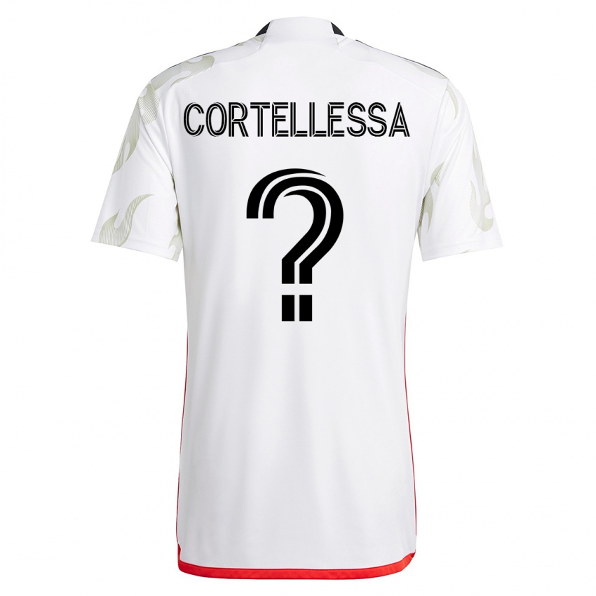 Hombre Camiseta Michael Cortellessa #0 Blanco 2ª Equipación 2023/24 La Camisa Argentina