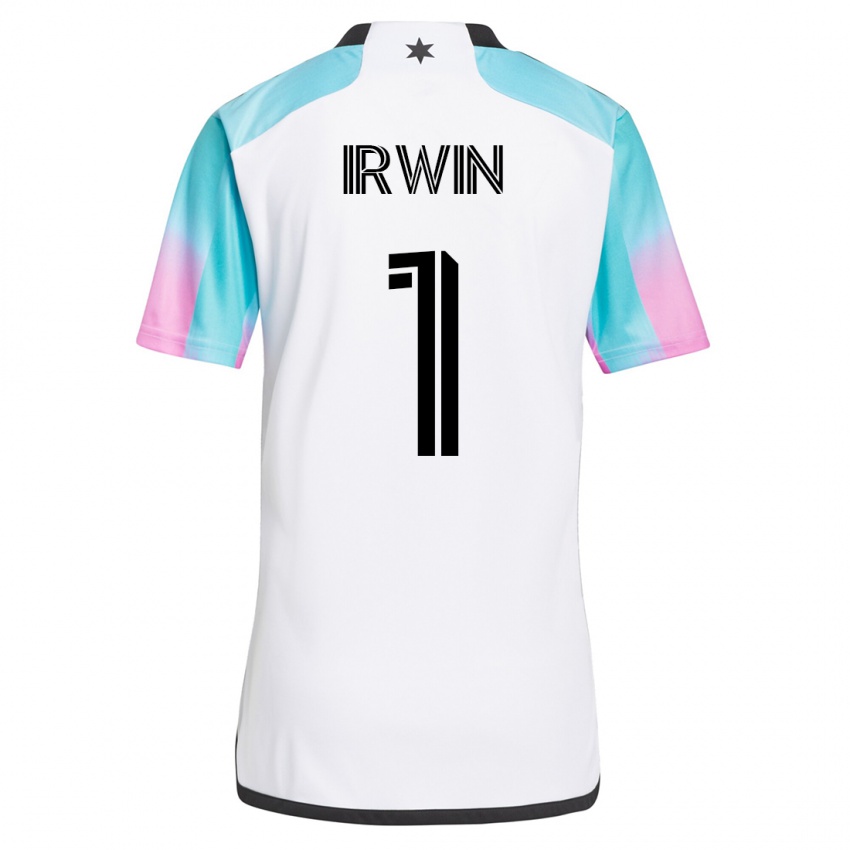 Hombre Camiseta Clint Irwin #1 Blanco 2ª Equipación 2023/24 La Camisa Argentina