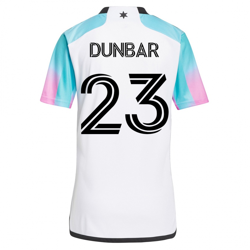 Hombre Camiseta Cameron Dunbar #23 Blanco 2ª Equipación 2023/24 La Camisa Argentina