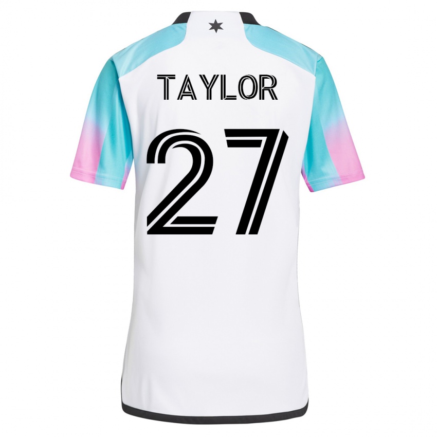 Hombre Camiseta D.j. Taylor #27 Blanco 2ª Equipación 2023/24 La Camisa Argentina