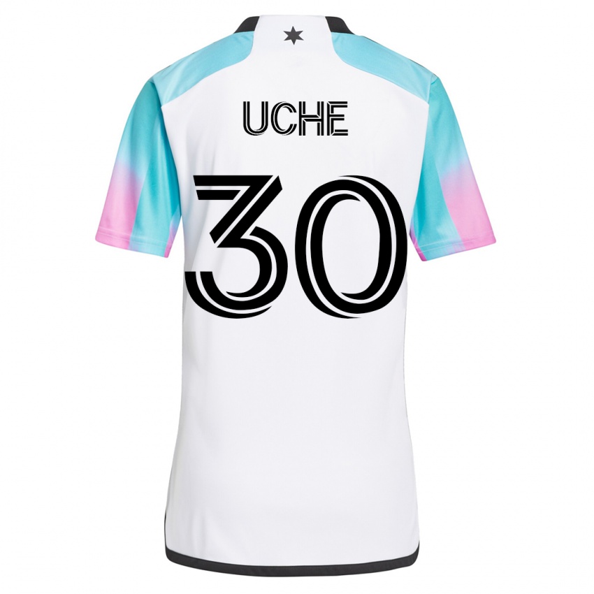 Hombre Camiseta Cc Uche #30 Blanco 2ª Equipación 2023/24 La Camisa Argentina