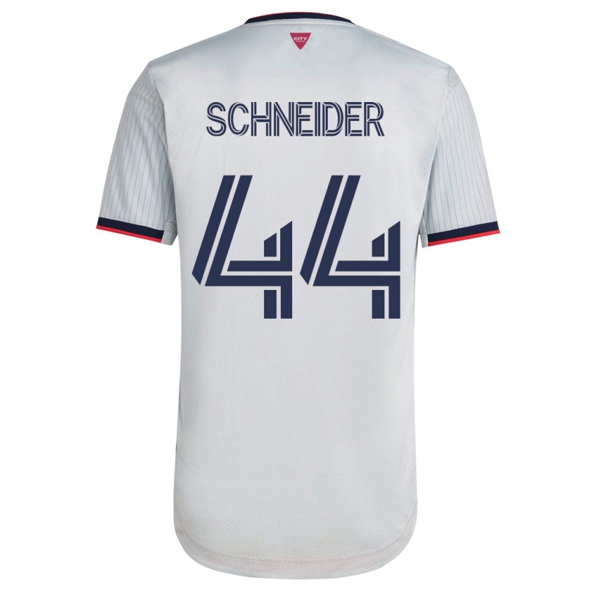 Hombre Camiseta Max Schneider #44 Blanco 2ª Equipación 2023/24 La Camisa Argentina