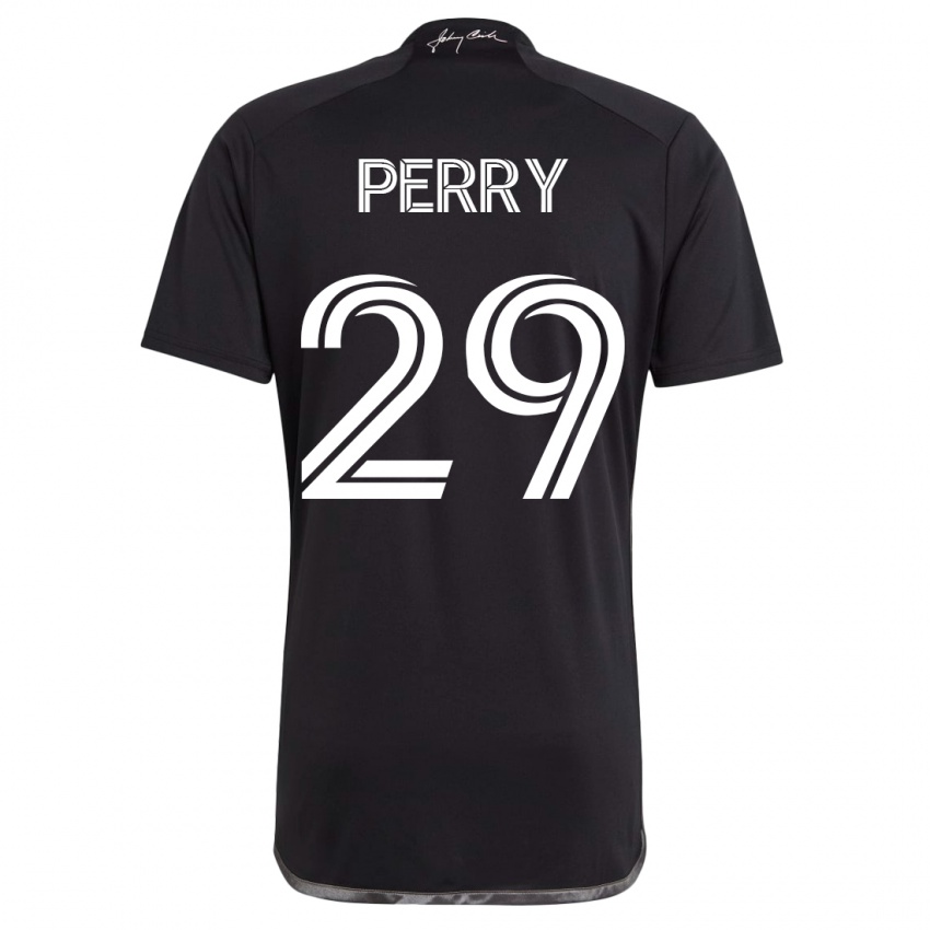 Hombre Camiseta Nebiyou Perry #29 Negro 2ª Equipación 2023/24 La Camisa Argentina