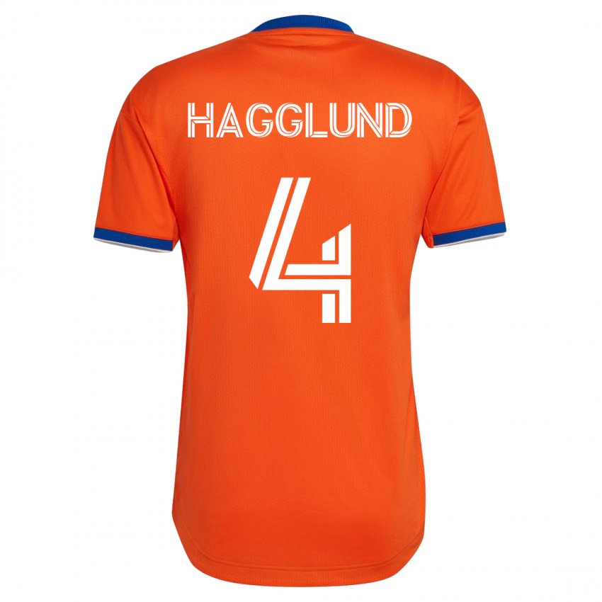 Hombre Camiseta Nick Hagglund #4 Blanco 2ª Equipación 2023/24 La Camisa Argentina