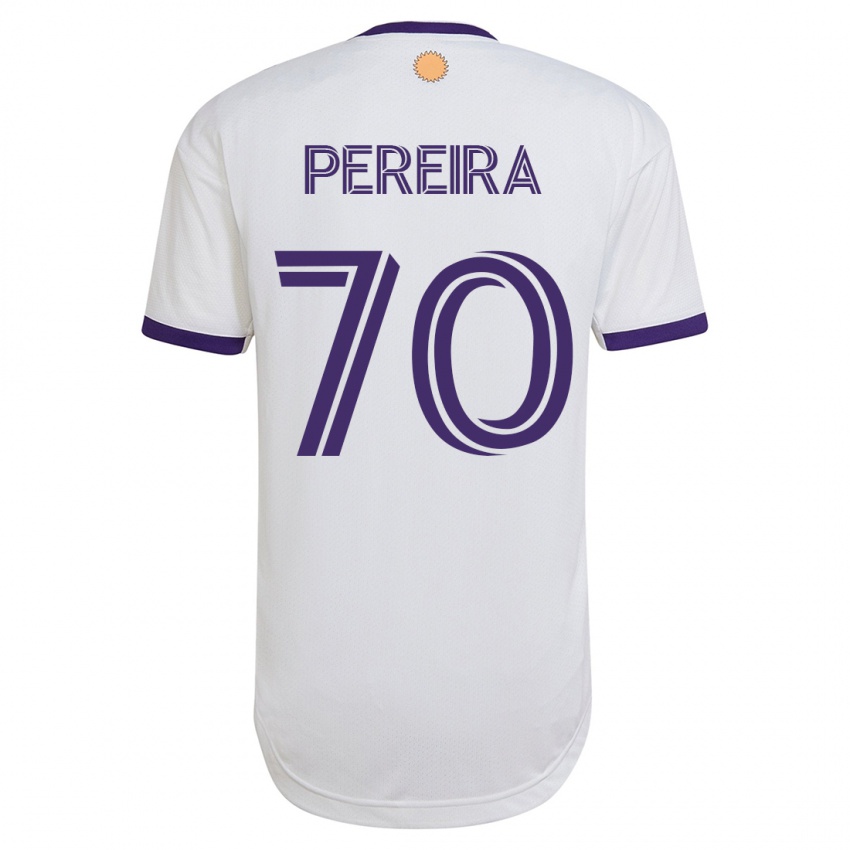 Hombre Camiseta Dominic Pereira #70 Blanco 2ª Equipación 2023/24 La Camisa Argentina