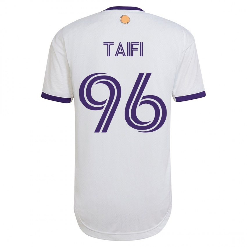 Hombre Camiseta Zakaria Taifi #96 Blanco 2ª Equipación 2023/24 La Camisa Argentina