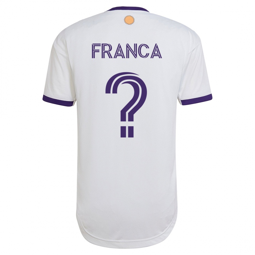 Hombre Camiseta Theo Franca #0 Blanco 2ª Equipación 2023/24 La Camisa Argentina